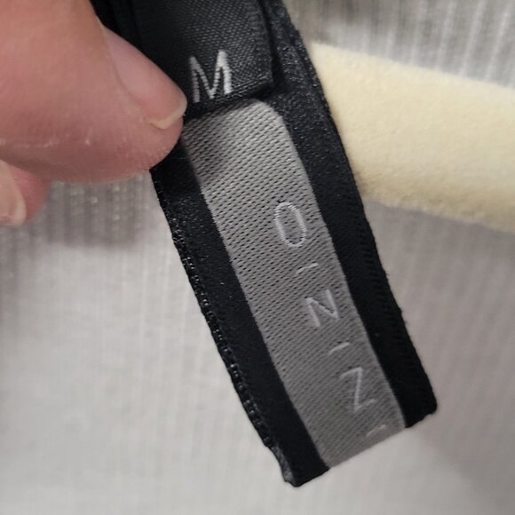 Italian Linen Look Grey Dress -Scoop neckline Size Large - Picture 4 of 8